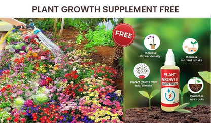Bloom Your Garden: 100 Varieties of Flower Seeds + FREE Growth Supplement!